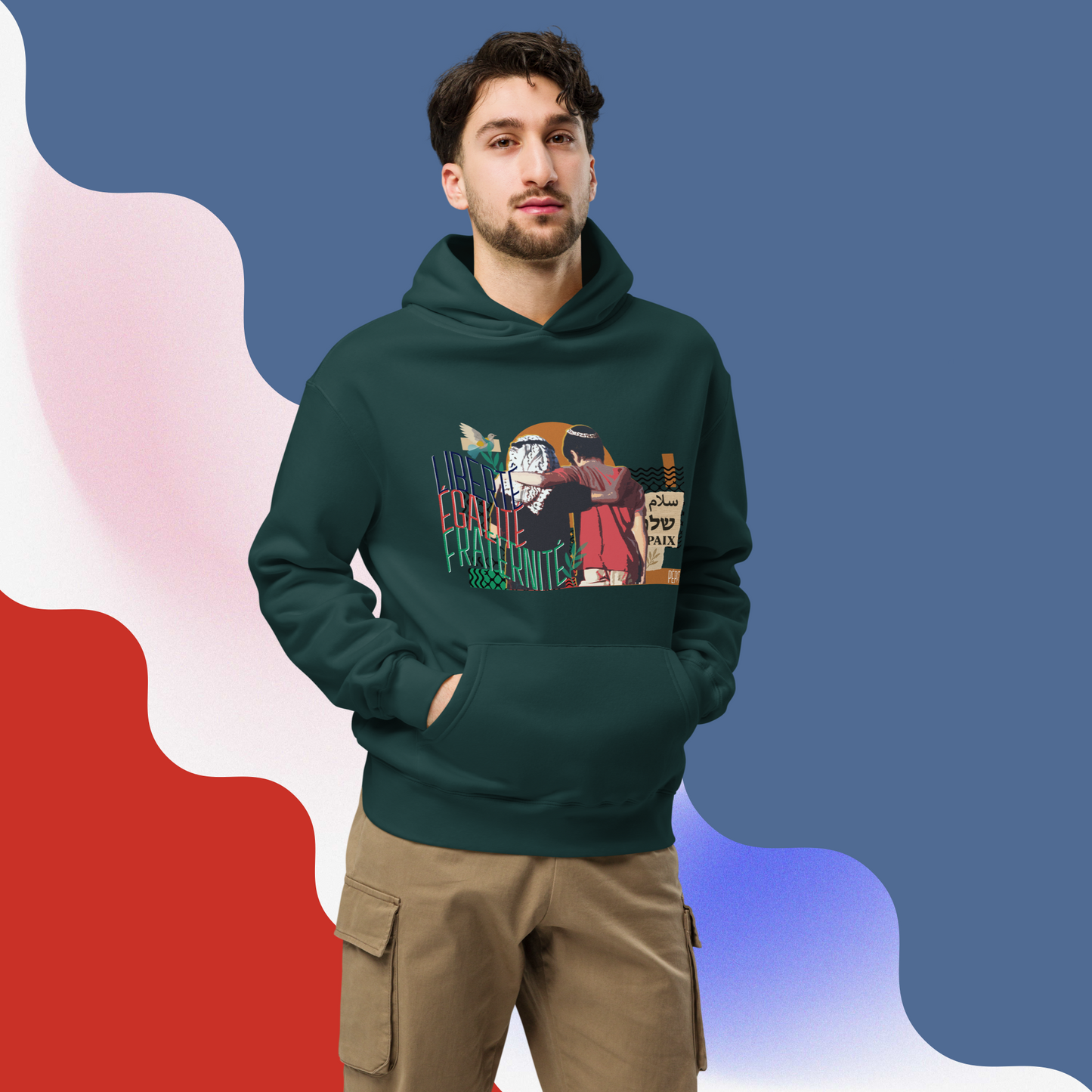 Collection Hiver 2025 - Sweat Oversize "Liberté, Égalité, Fraternité" - Disponible en 2 couleurs - Unisexe