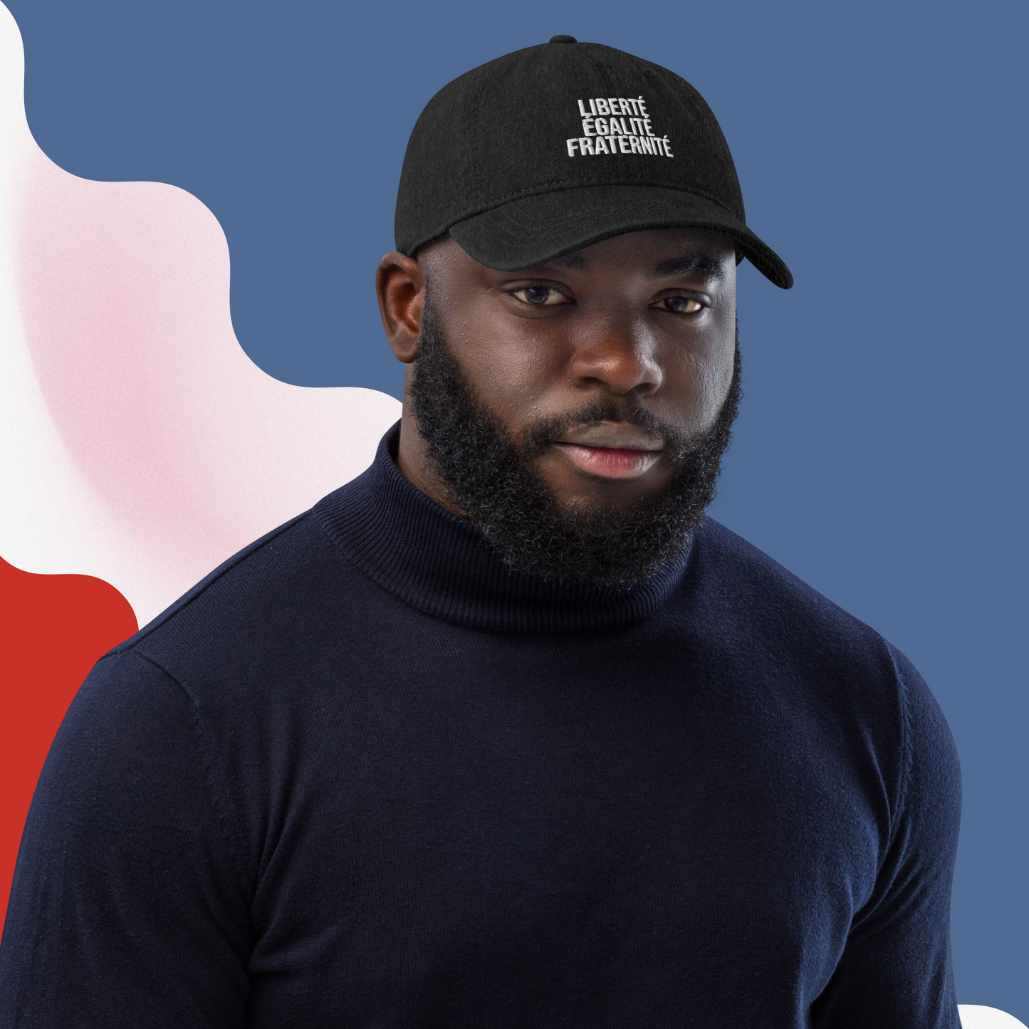 Liberté, Égalité, Fraternité - Casquette Unisexe - Brodé