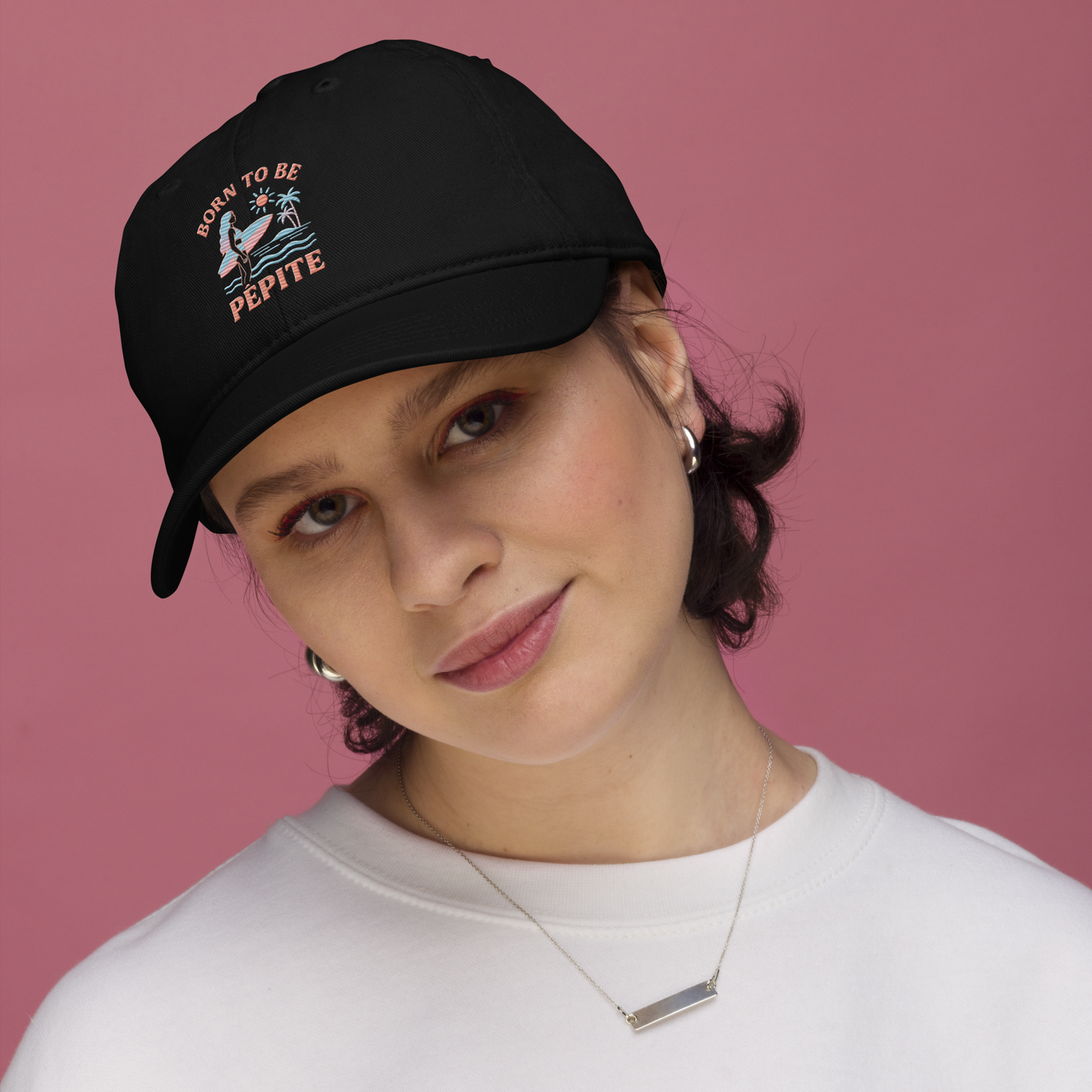 BORN TO BE PÉPITE - Casquette de baseball brodé - Coton Bio - Unisexe