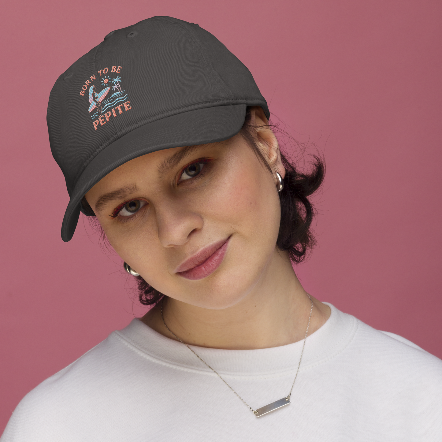 BORN TO BE PÉPITE - Casquette de baseball brodé - Coton Bio - Unisexe