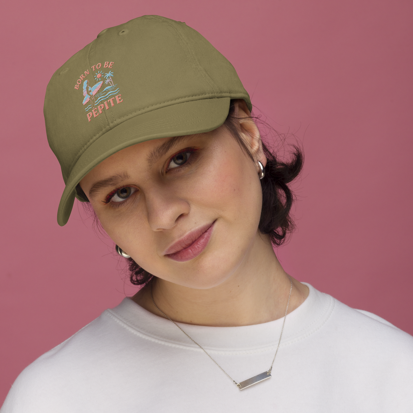 BORN TO BE PÉPITE - Casquette de baseball brodé - Coton Bio - Unisexe