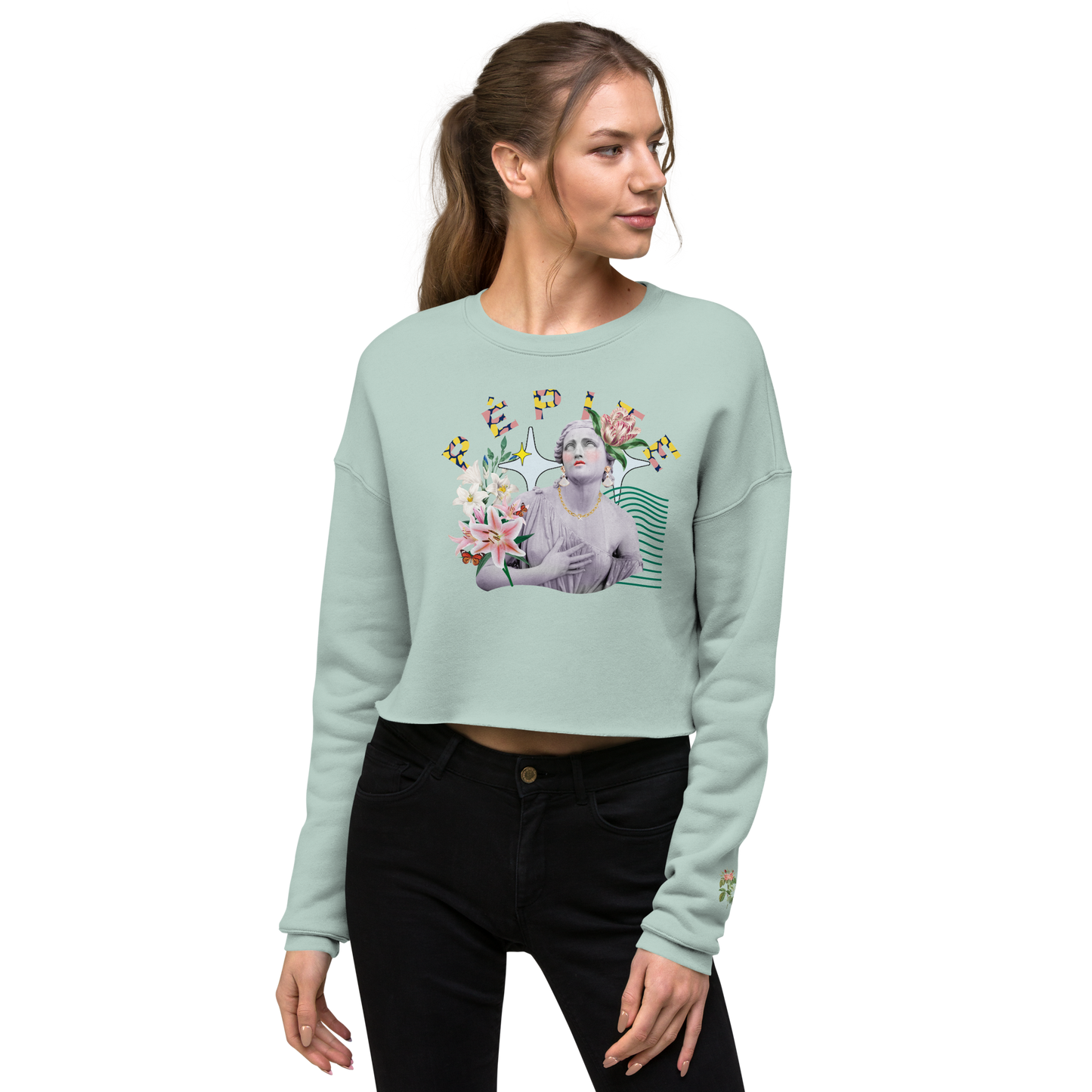 CROP SWEAT FEMME - NOUVELLE COLLECTION - 2 couleurs