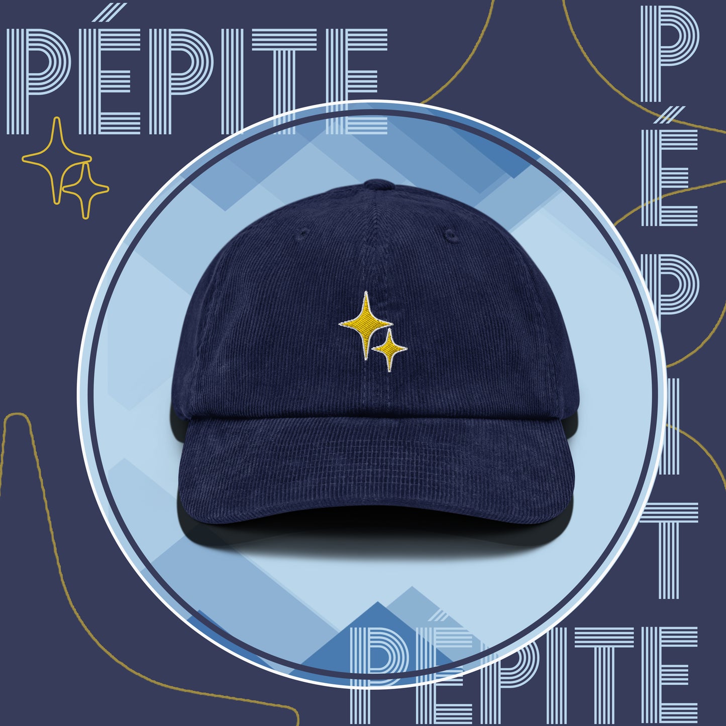 PÉPITE - CASQUETTE VELOURS - BRODÉ