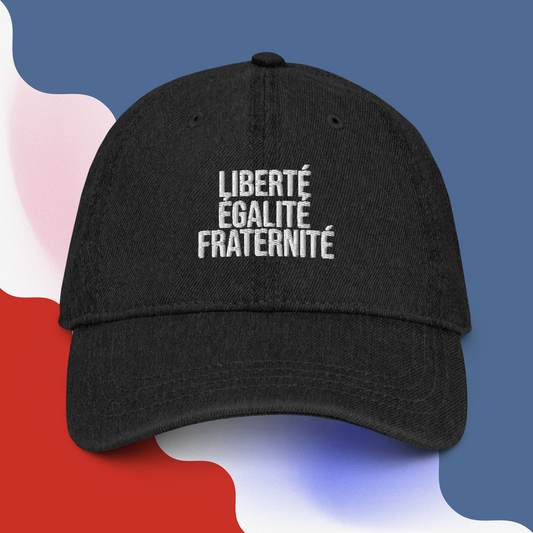 Liberté, Égalité, Fraternité - Casquette Unisexe - Brodé