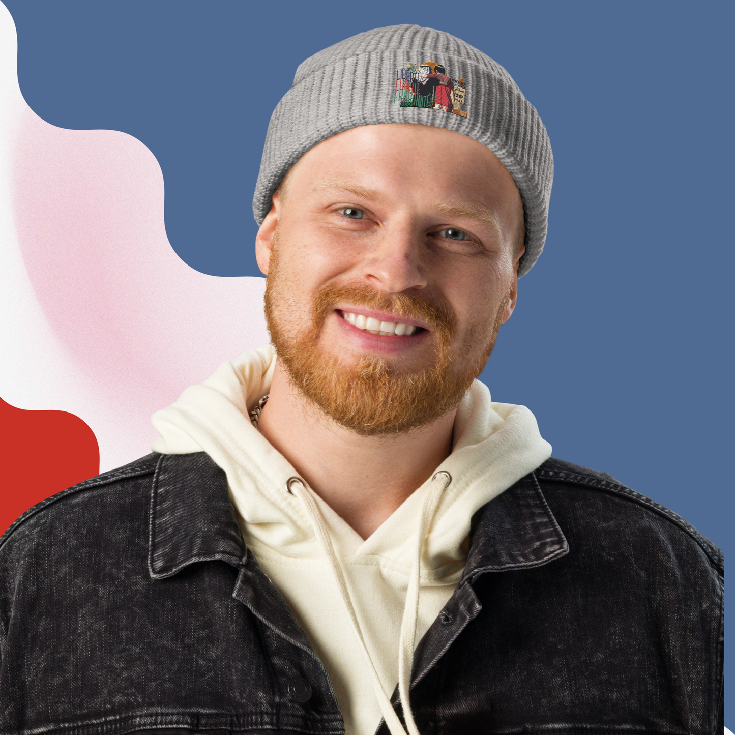 Collection Hiver 2025 - “Liberté, Égalité, Fraternité” - Disponible en 4 couleurs (coupe bonnet de pêcheur / design brodé)
