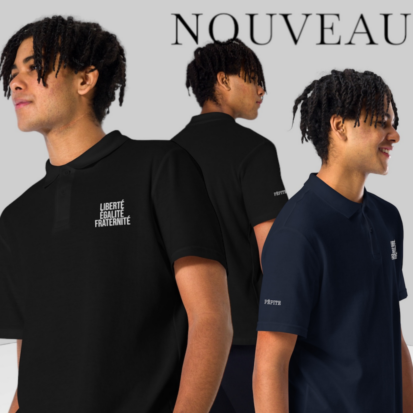 LIBERTÉ, ÉGALITÉ, FRATERNITÉ - POLO HOMME